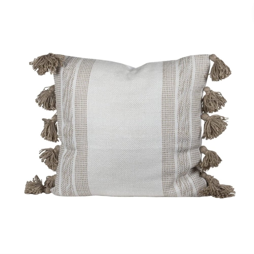 Taupe Throw Pillow